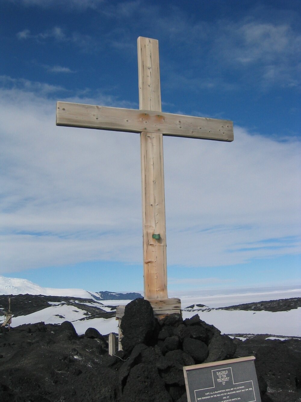 2003 K440 at Cape Evans - Wind Vane Hill Cross