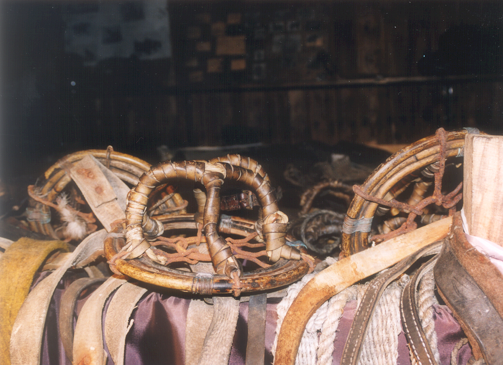 2002 K440B at Scott's 'Terra Nova' hut, interior - Mule or pony snowshoes