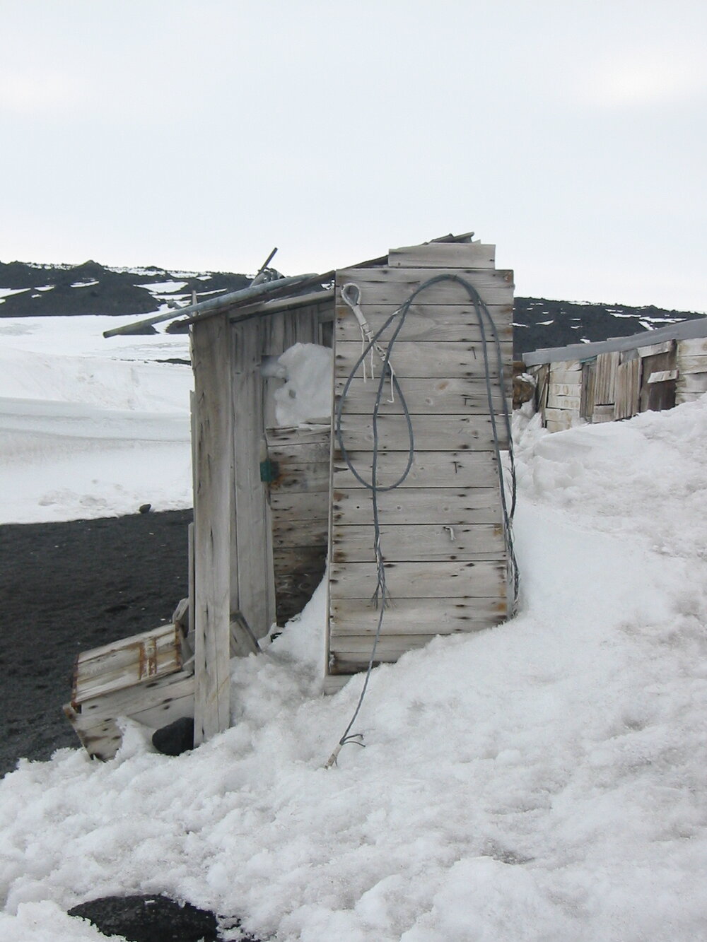2002 Scott's 'Terra Nova' hut, exterior survey image - Latrine (007)