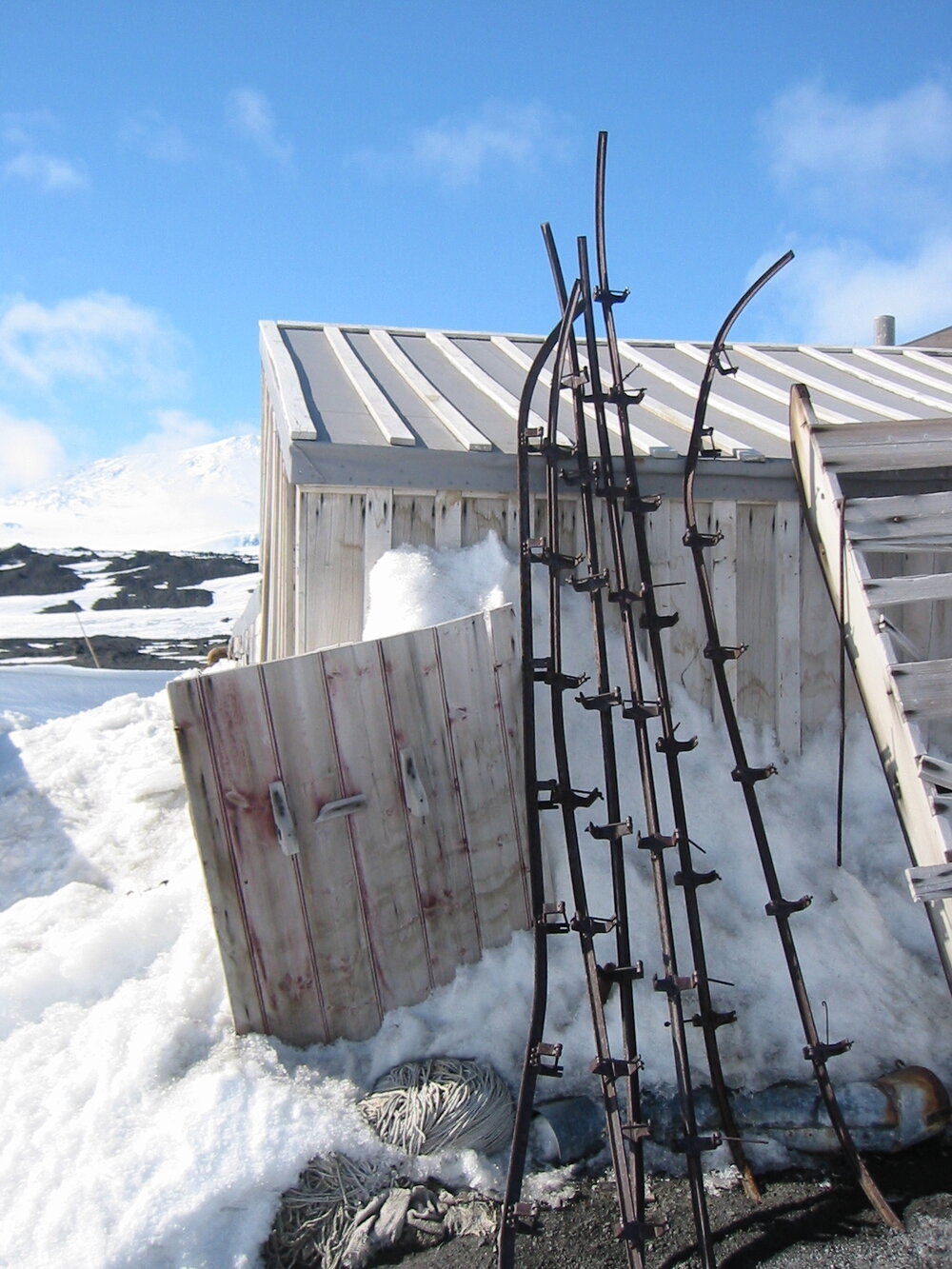 2002 Scott's 'Terra Nova' hut, exterior survey image - West elevation detail (001)