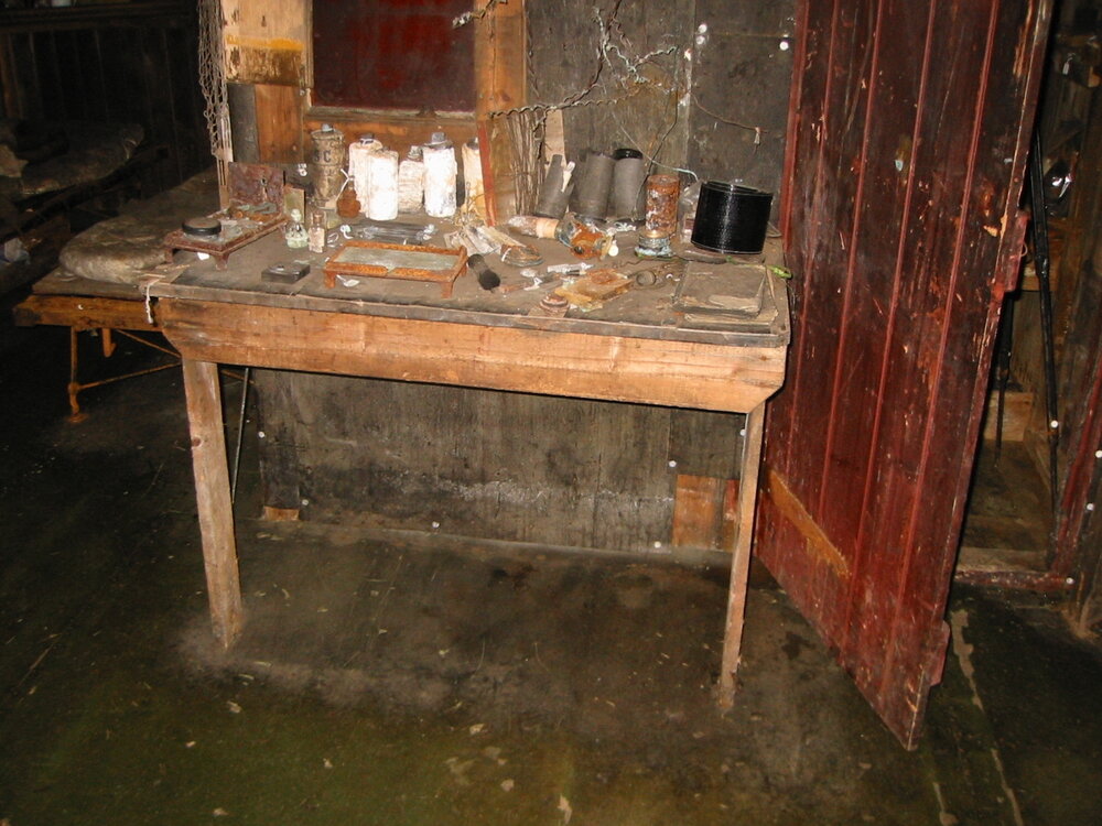 2002 Scott's 'Terra Nova' hut, interior survey image - Ponting's Darkroom (003)
