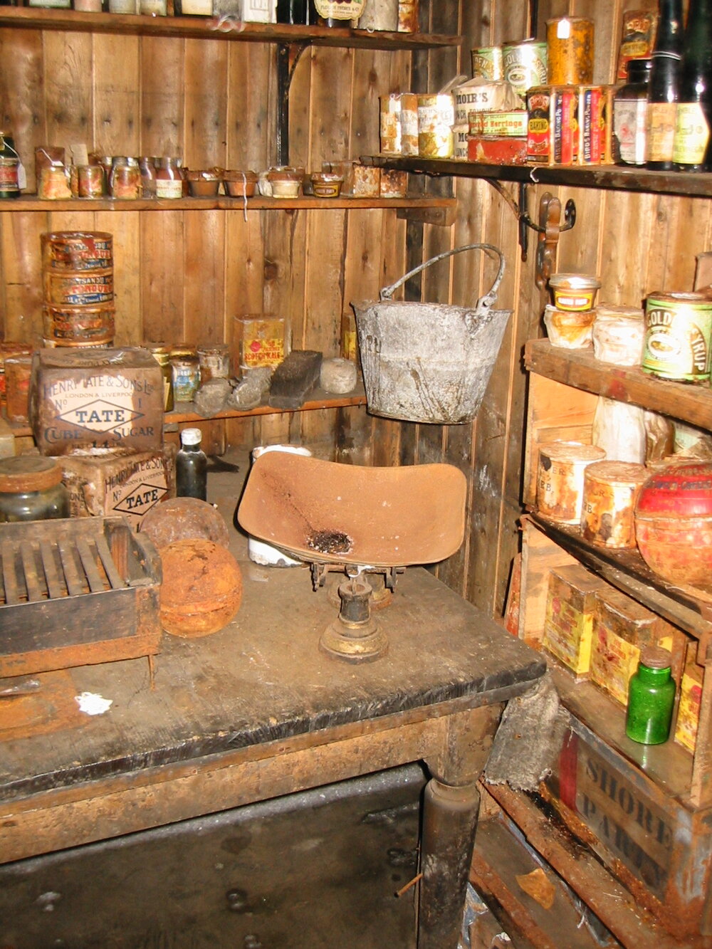 2002 Scott's 'Terra Nova' hut, interior survey image - Galley (003)