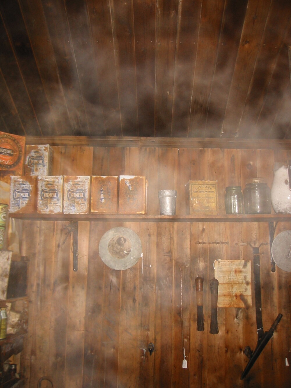 2002 Scott's 'Terra Nova' hut, interior survey image - Galley (005)