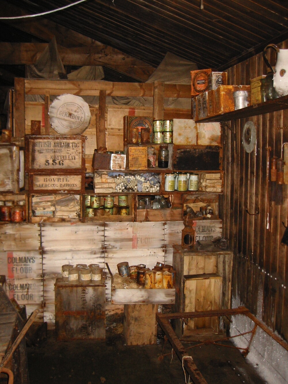 2002 Scott's 'Terra Nova' hut, interior survey image - Galley (014)