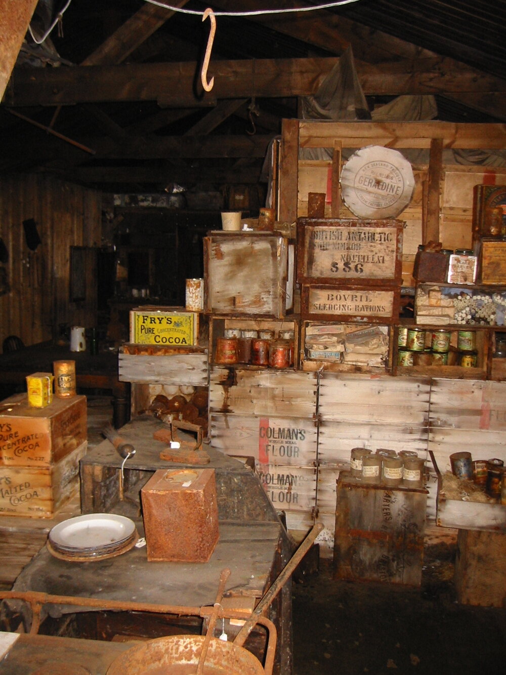 2002 Scott's 'Terra Nova' hut, interior survey image - Galley (015)