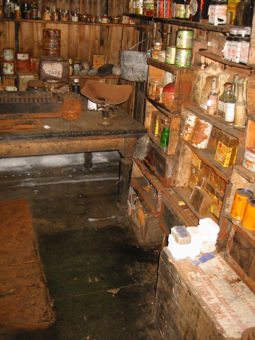 2002 Scott's 'Terra Nova' hut, interior survey image - Galley (021)