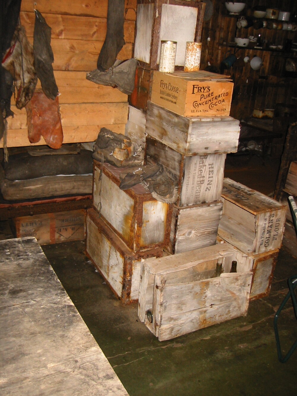 2002 Scott's 'Terra Nova' hut, interior survey image - Wardroom (003)