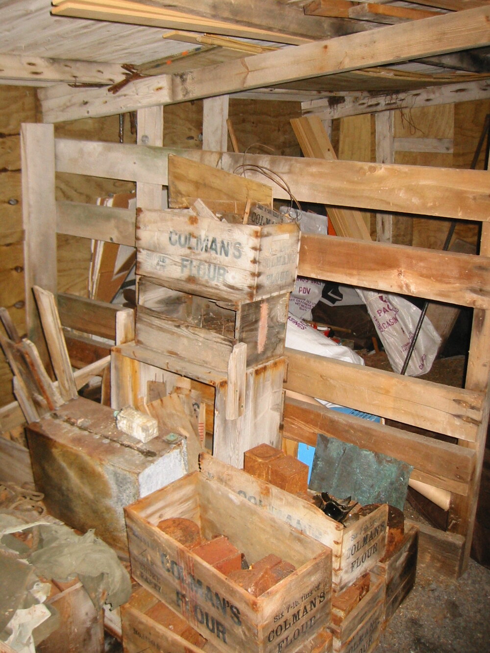 2002 Scott's 'Terra Nova' hut, interior survey image - Stables (011)
