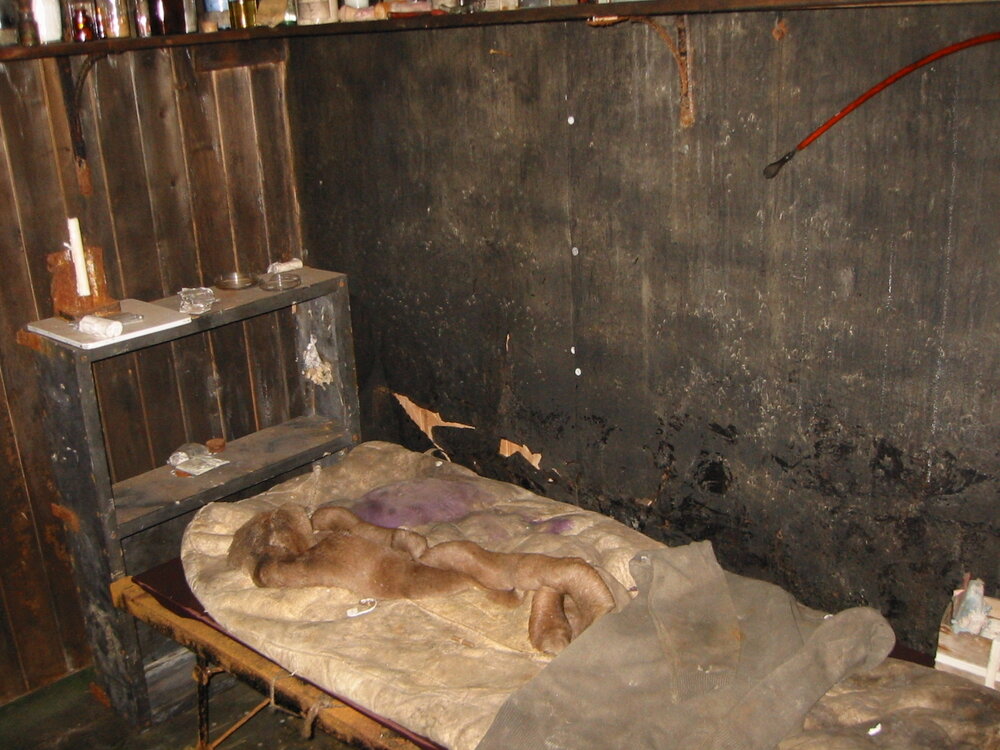 2002 Scott's 'Terra Nova' hut, interior survey image - Wilson and Evans' corner (003)