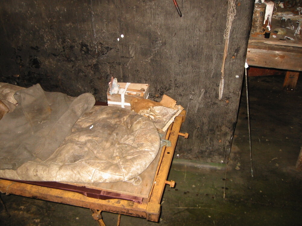 2002 Scott's 'Terra Nova' hut, interior survey image - Wilson and Evans' corner (006)