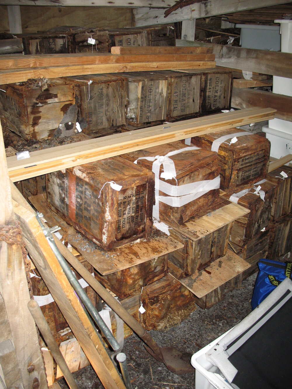 2007-08 Boxes from Bowers' Annexe stored in stables