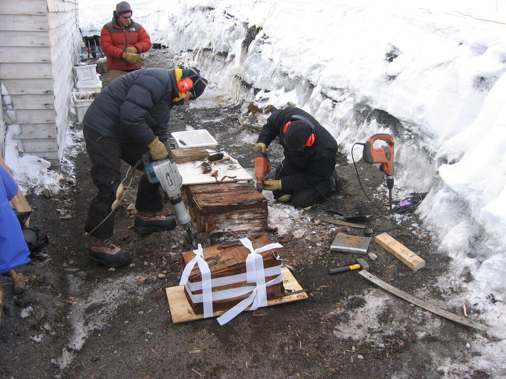 2007-08 Bowers' Annexe excavation progress and boxes removed (001)
