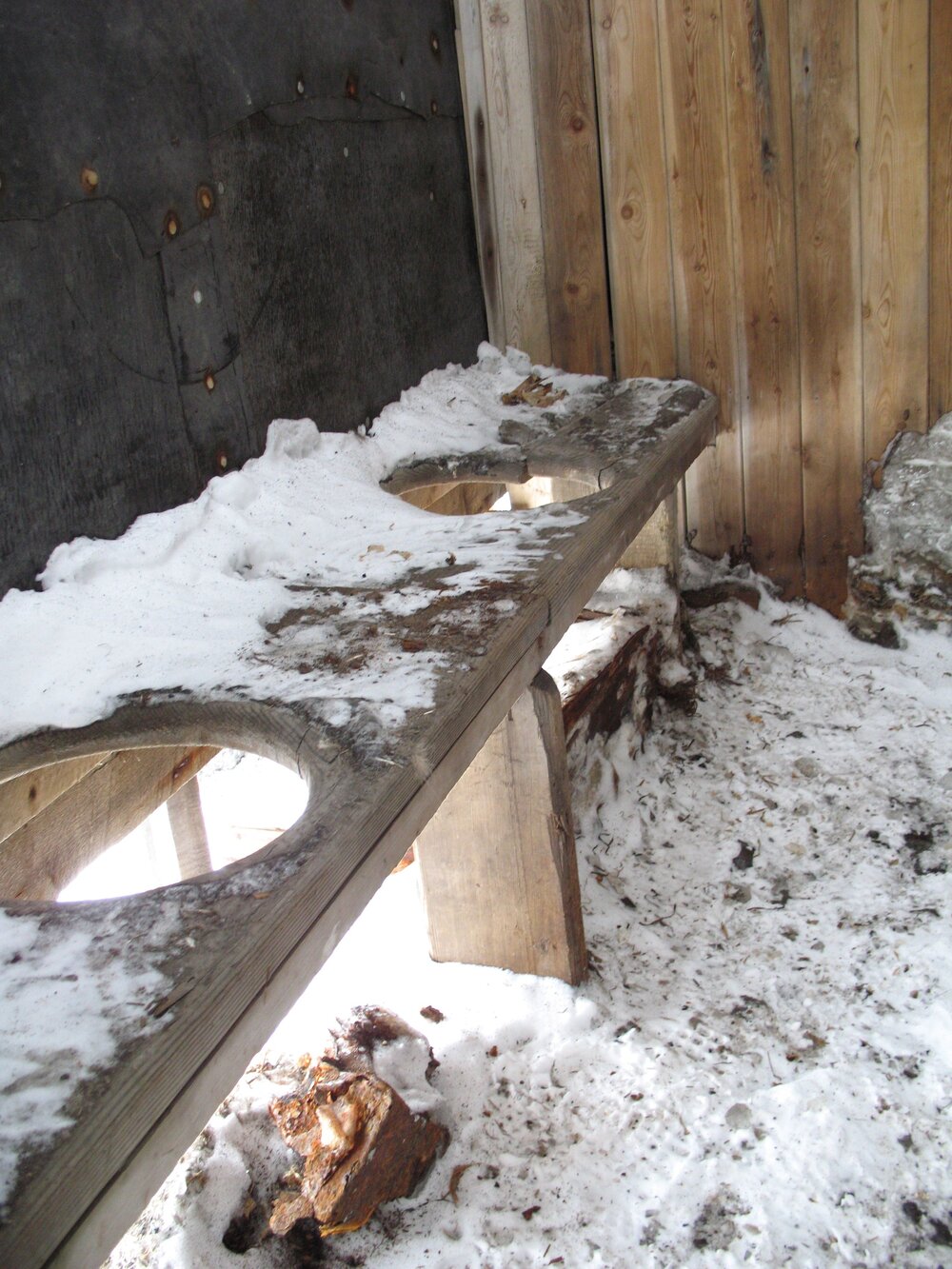 2007-08 The collecting receptacle under latrines at Cape Evans