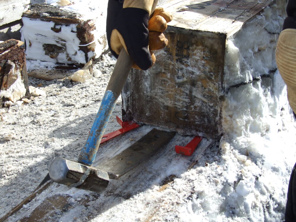 Method to separate boxes during excavation of Bowers' Annexe