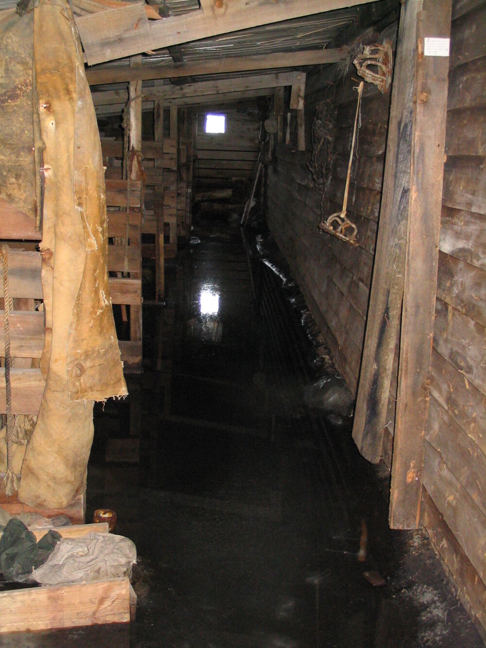 2004-05 Scott's 'Terra Nova' hut, Cape Evans, flood damage(13)