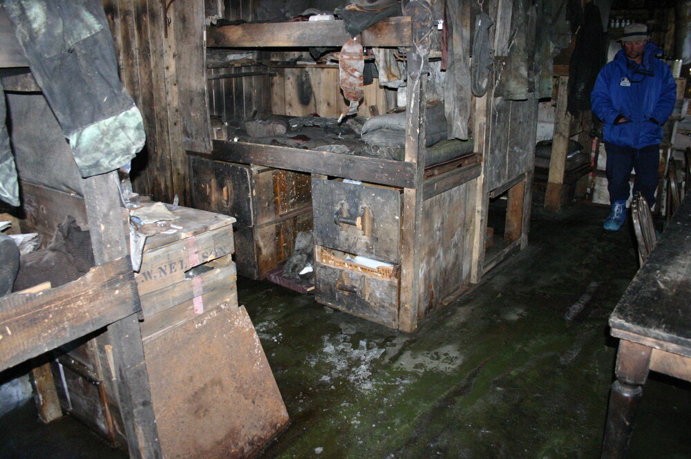2004-05 Scott's 'Terra Nova' hut, Cape Evans, Interior (010)