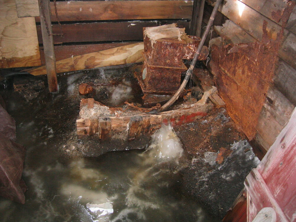 2004-05 Scott's 'Terra Nova' hut, work task, inspection (35)