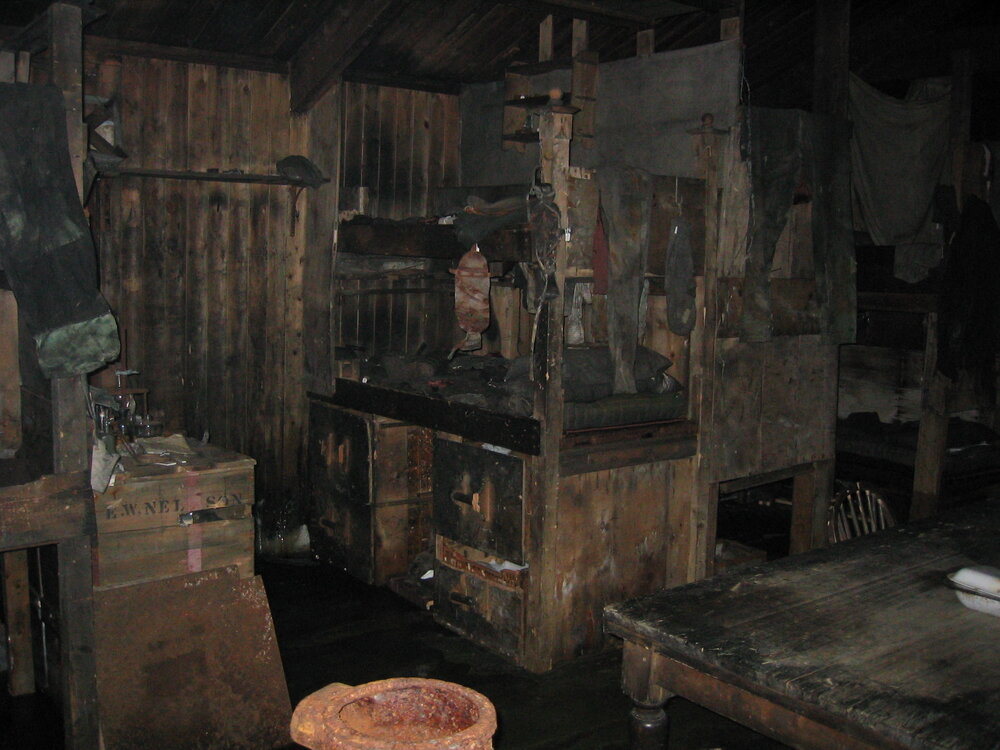 2004-05 Scott's 'Terra Nova' hut, work task, inspection (126)