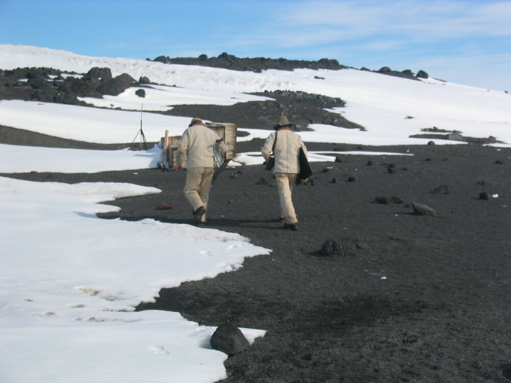 2004-05 Scott's 'Terra Nova' hut, work task, Cross (001)