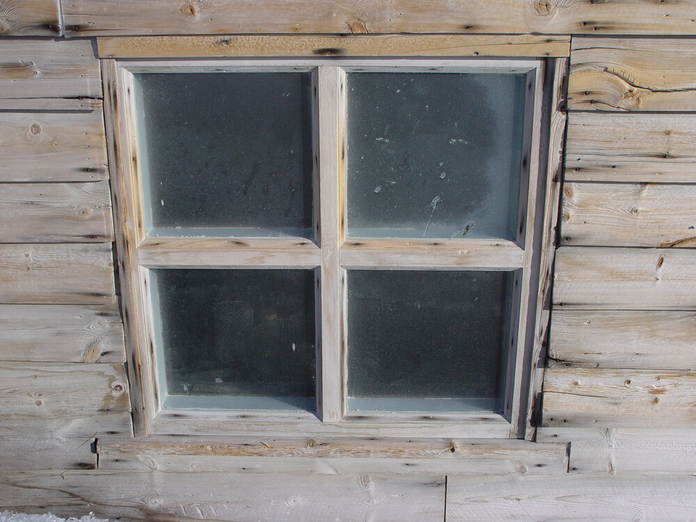 2006 Exterior window of Scott's 'Terra Nova' hut, Cape Evans.