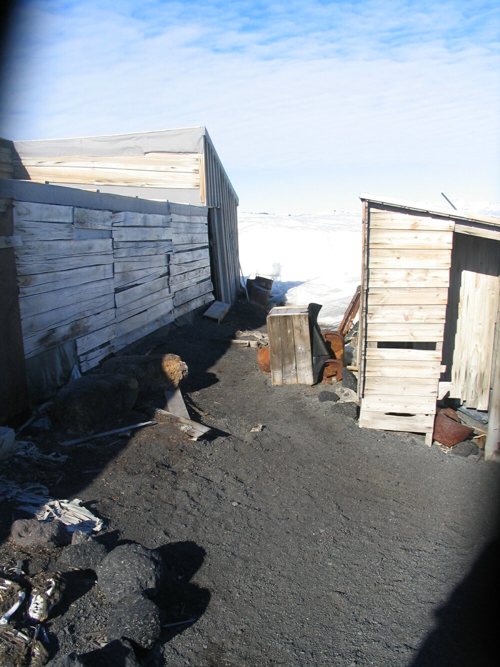2006 North wall of Scott's 'Terra Nova' hut, Cape Evans