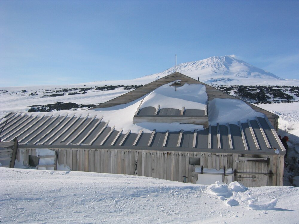 2006 West wall and main door of Scott's 'Terra Nova' hut, Cape Evans
