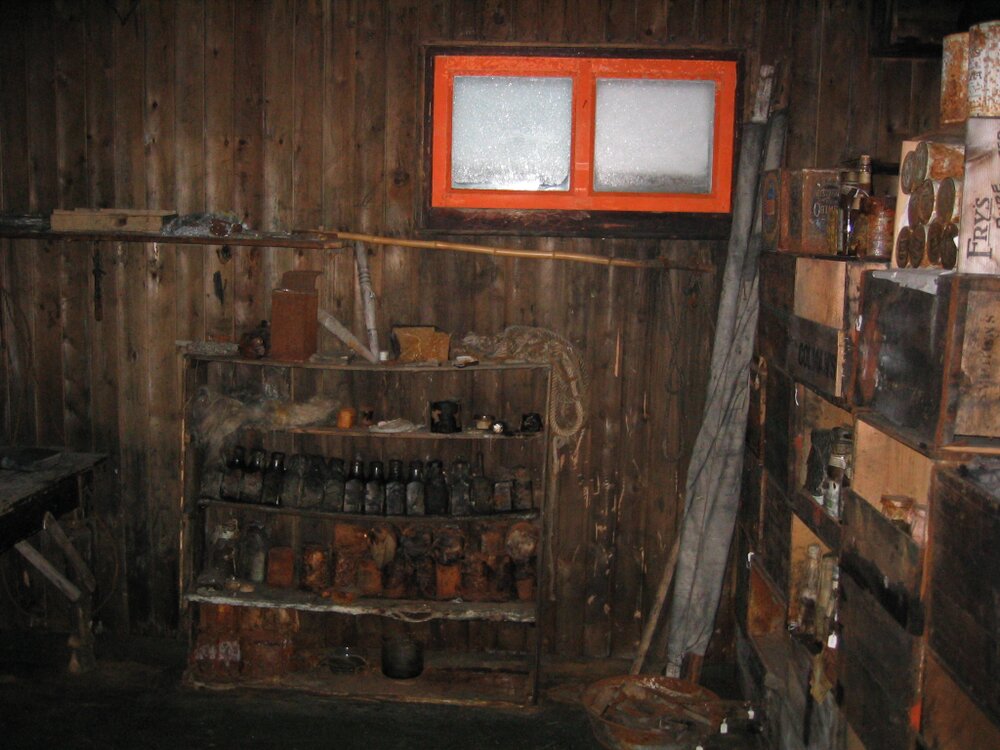 2006 Bulkhead inside Scott's 'Terra Nova' hut, Cape Evans