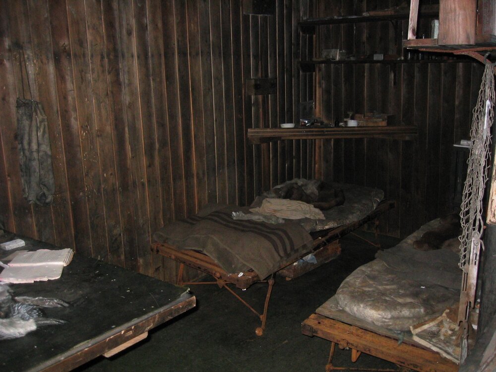 2006 Wilson and Evans' bunks inside Scott's 'Terra Nova' hut, Cape Evans