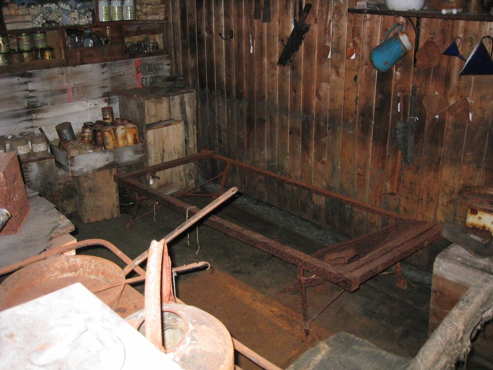 2006 Ice build-up inside Scott's 'Terra Nova' hut, Cape Evans