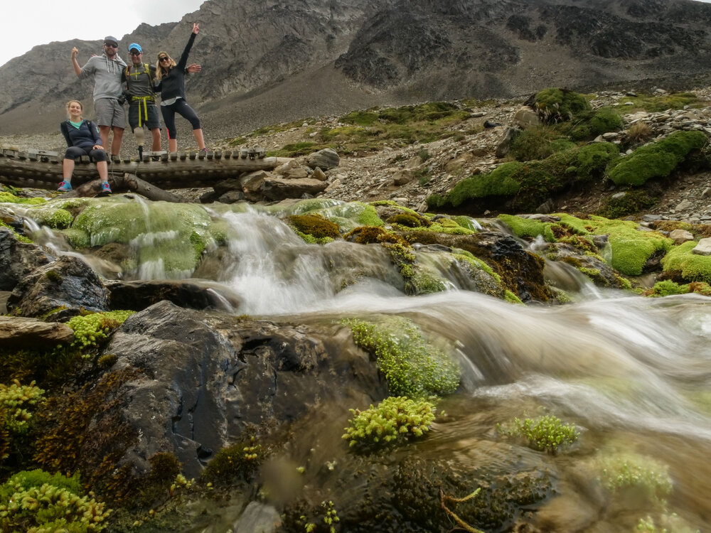The Inspiring Explorers Expedition&trade; team did the Martial glacier walk behind Ushuaia on their way to the Antarctic Peninsula