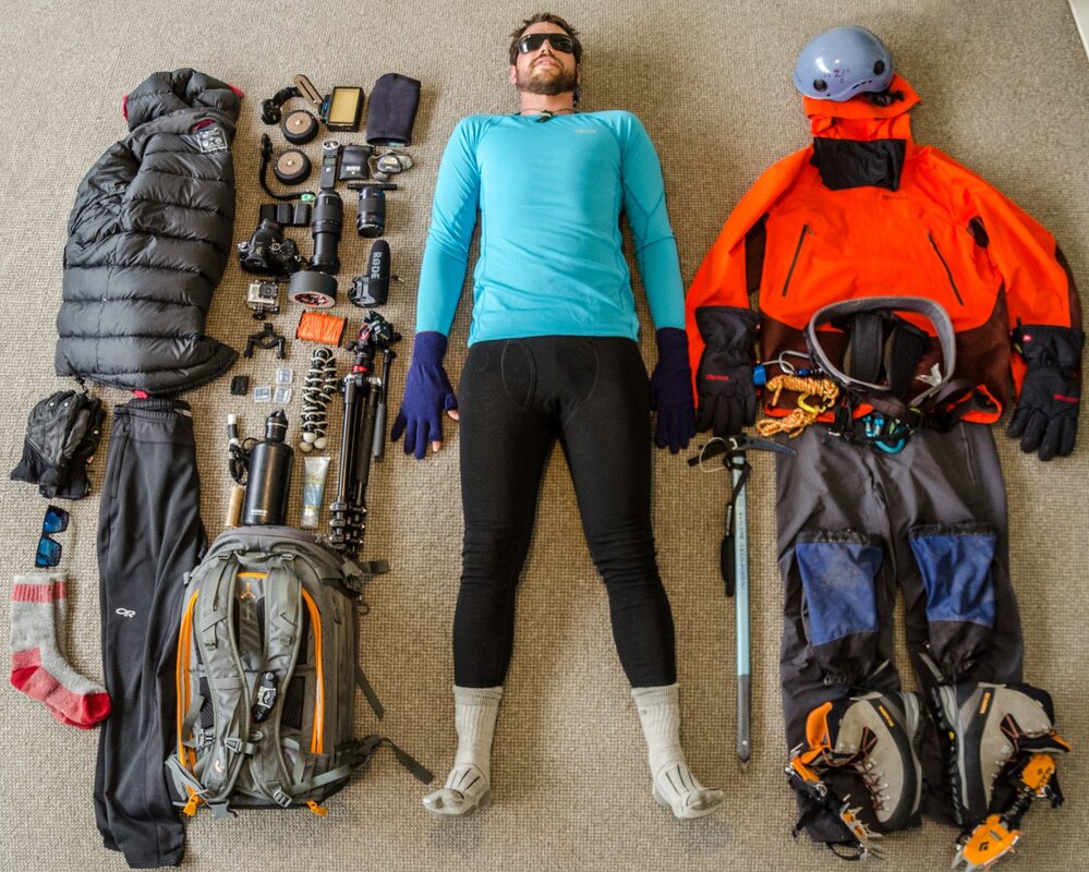 Equipment taken by Simon Lucas on the Mount Scott Inspiring Explorers Expedition&trade;