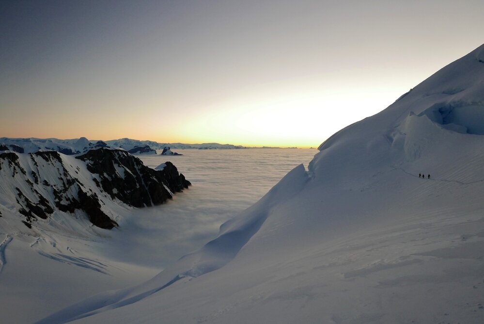 Inspiring Explorers descending Mt Scott
