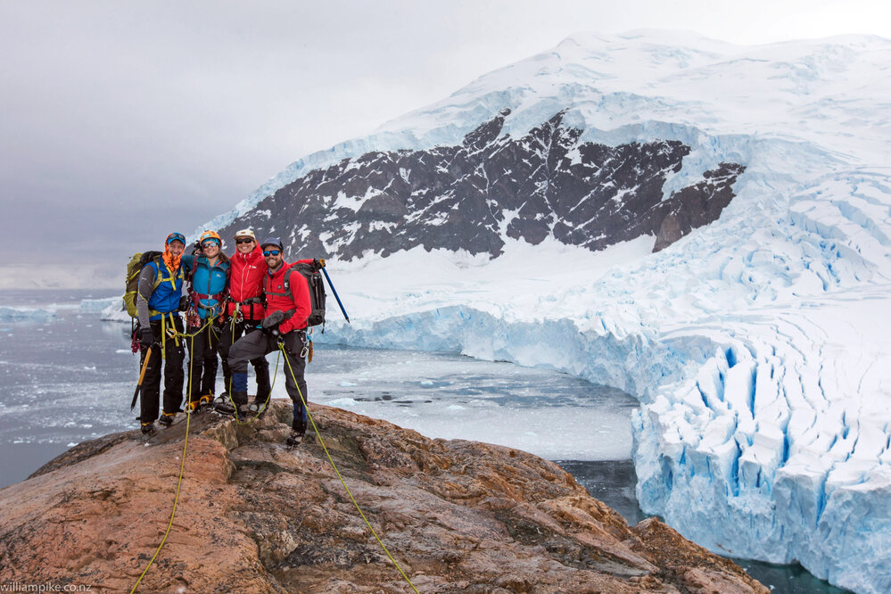 The team of Inspiring Explorers on the Antarctic Peninsula
