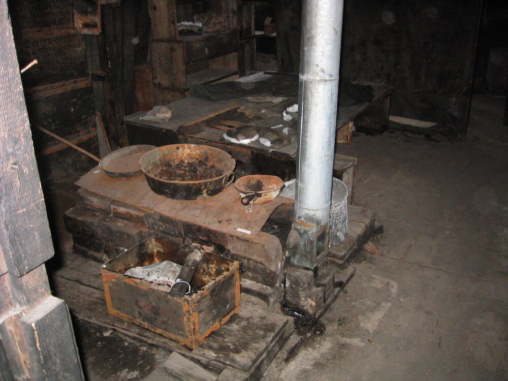 The blubber stove in Scott's 'Discovery' Hut