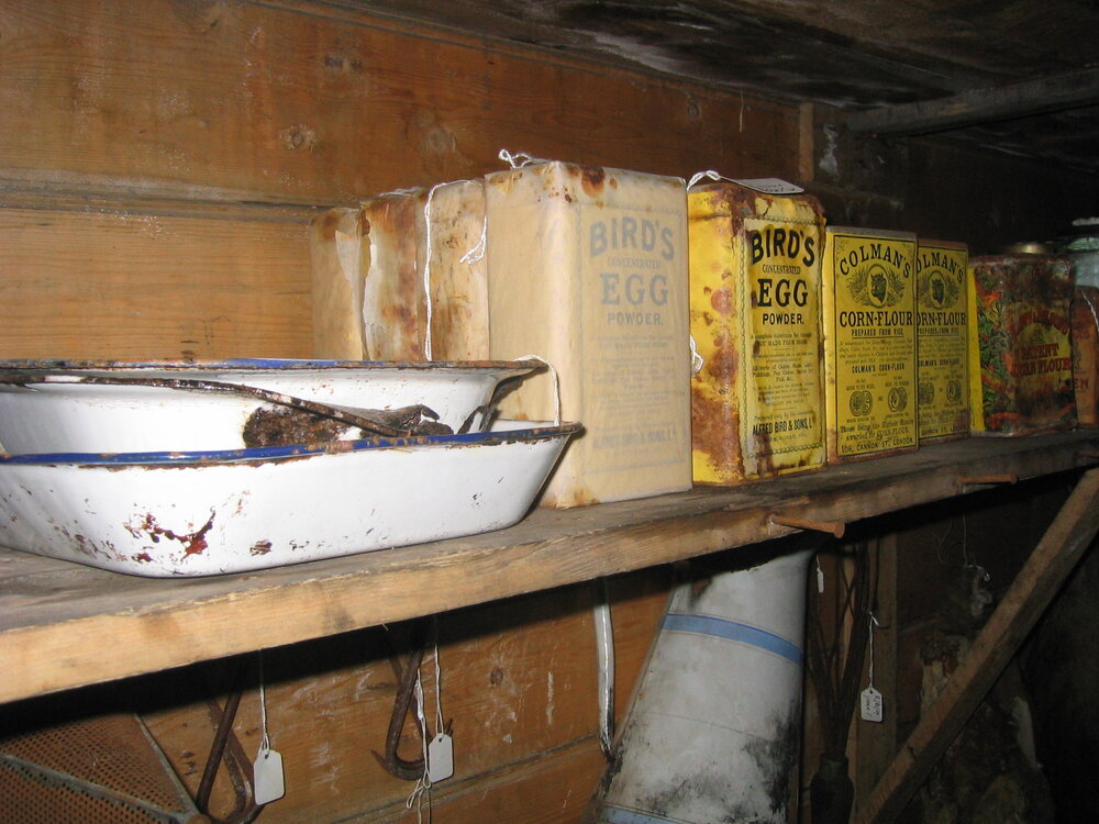 2003-04 Food supplies in Shackleton's 'Nimrod' Hut