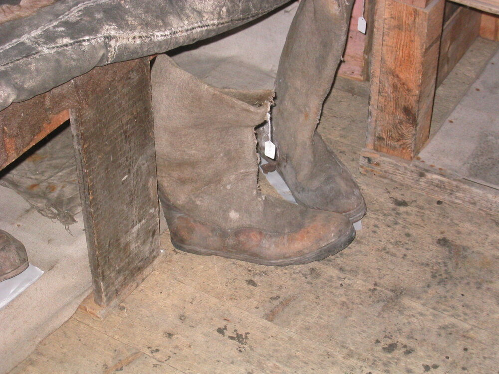 2003-04 Boots under the bed in Shackleton's 'Nimrod' Hut