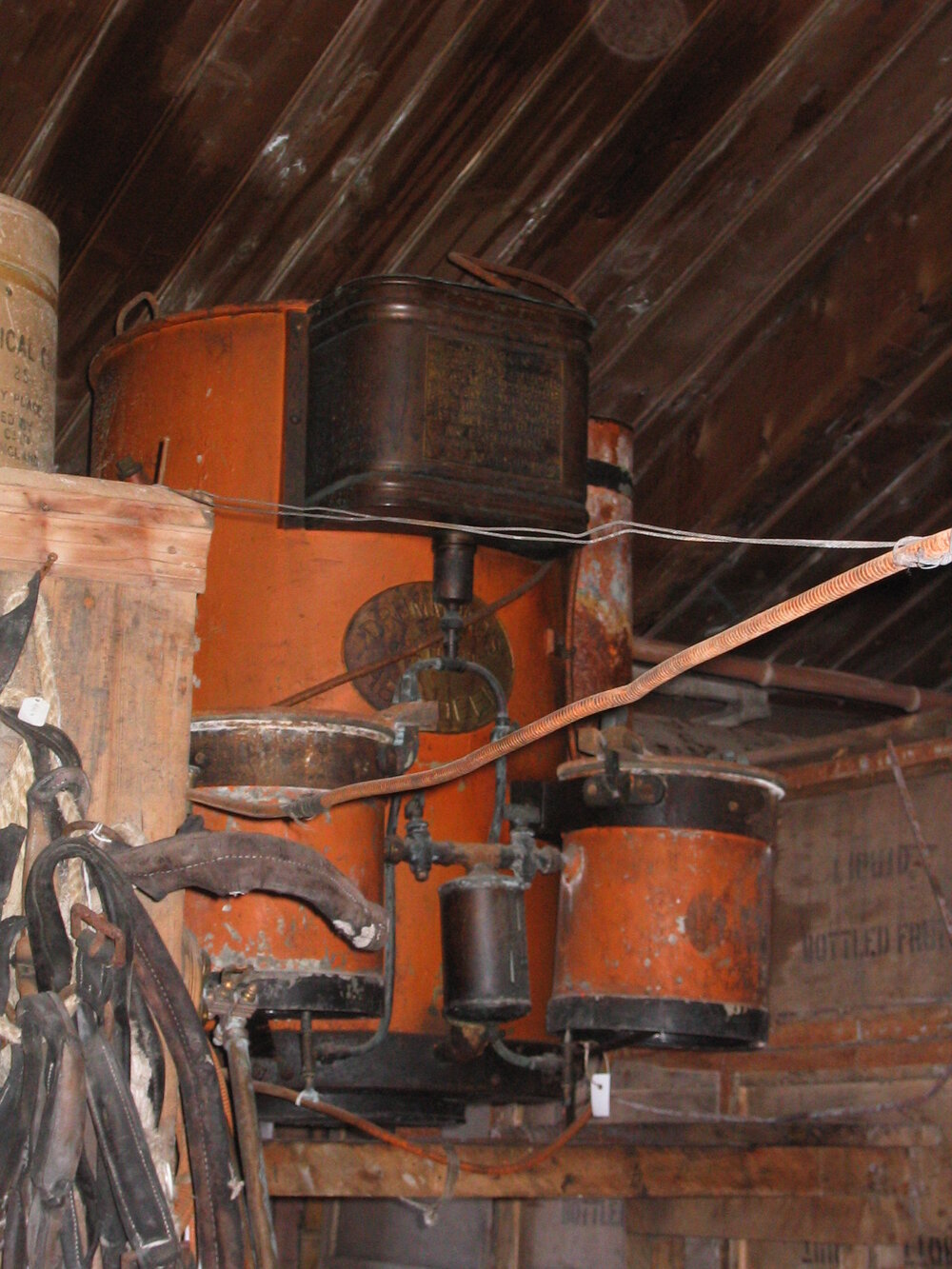 2003-04 Drummond's acetylene gas generator in Shackleton's 'Nimrod' Hut