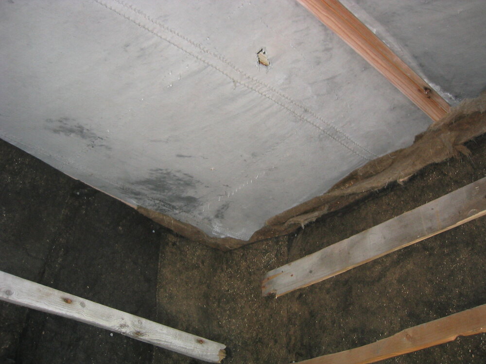 2003-04 Ceiling of darkroom in Shackleton's 'Nimrod' Hut