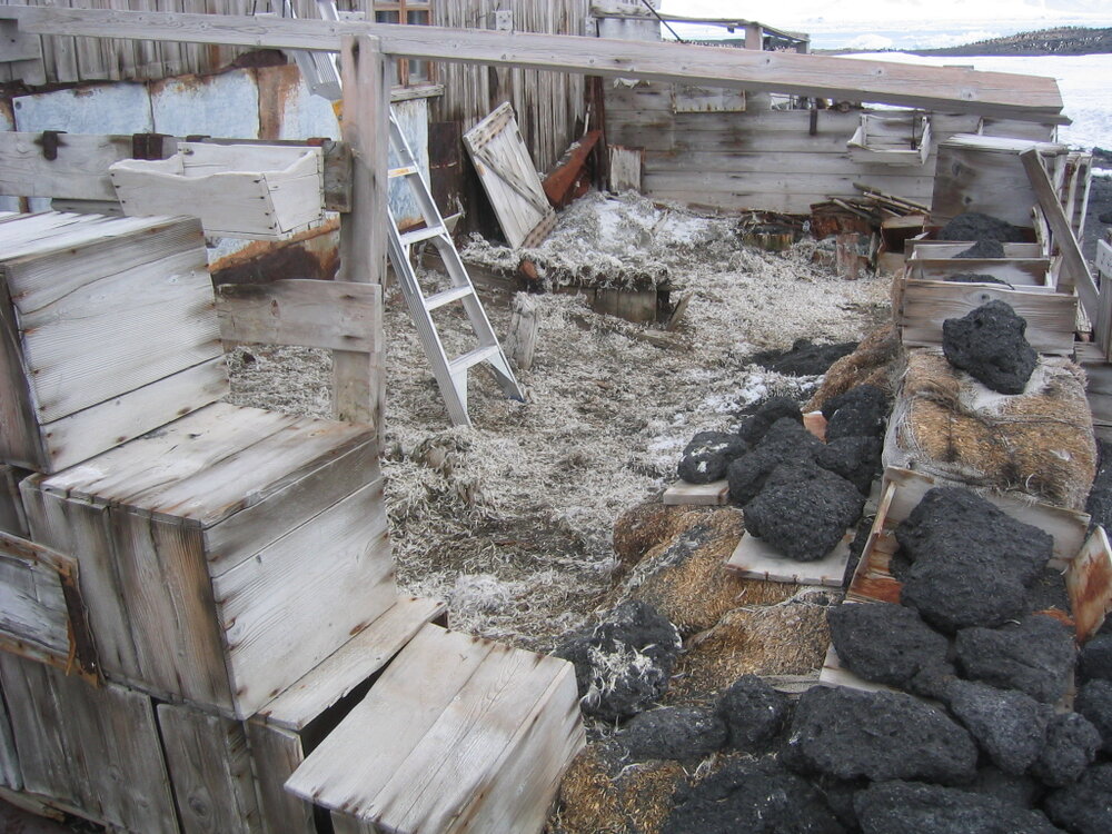 North side, garage and stable area of Shackleton's 'Nimrod' Hut 