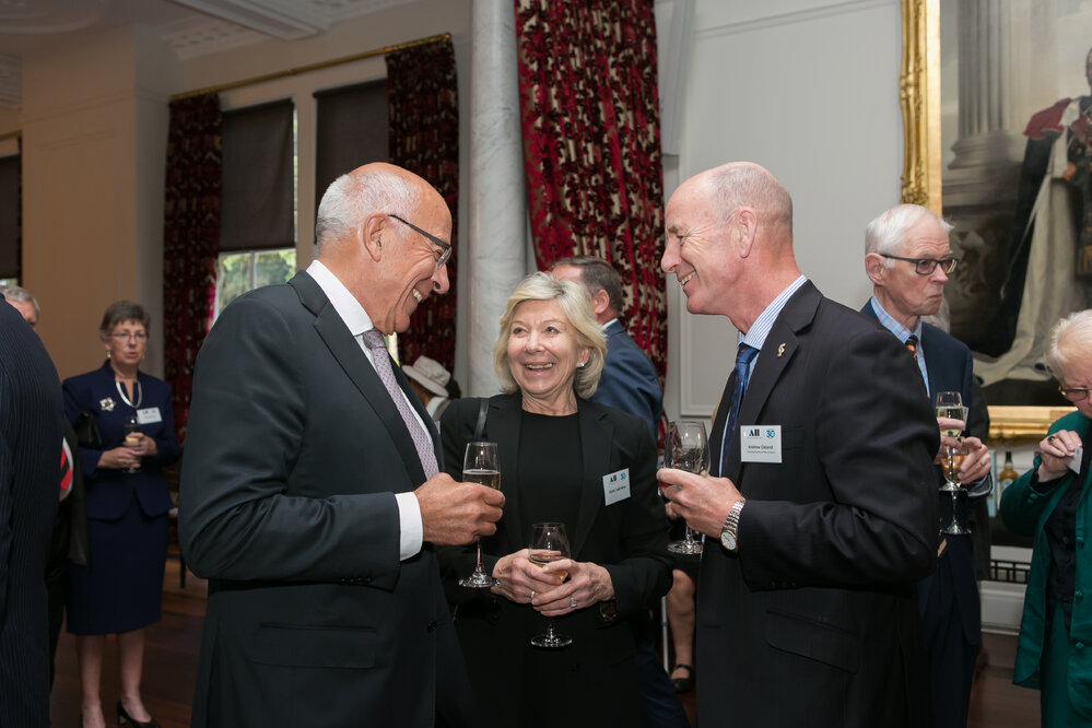 Sir Chris Mace, Lady Dayle Mace and Andrew Cleland, Royal Society of New Zealand
