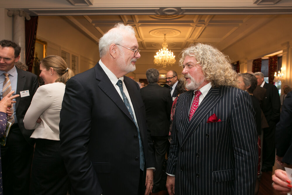 Emeritus Professor Dr Nicholas Bellamy and AHT's Chairman Mark Stewart 