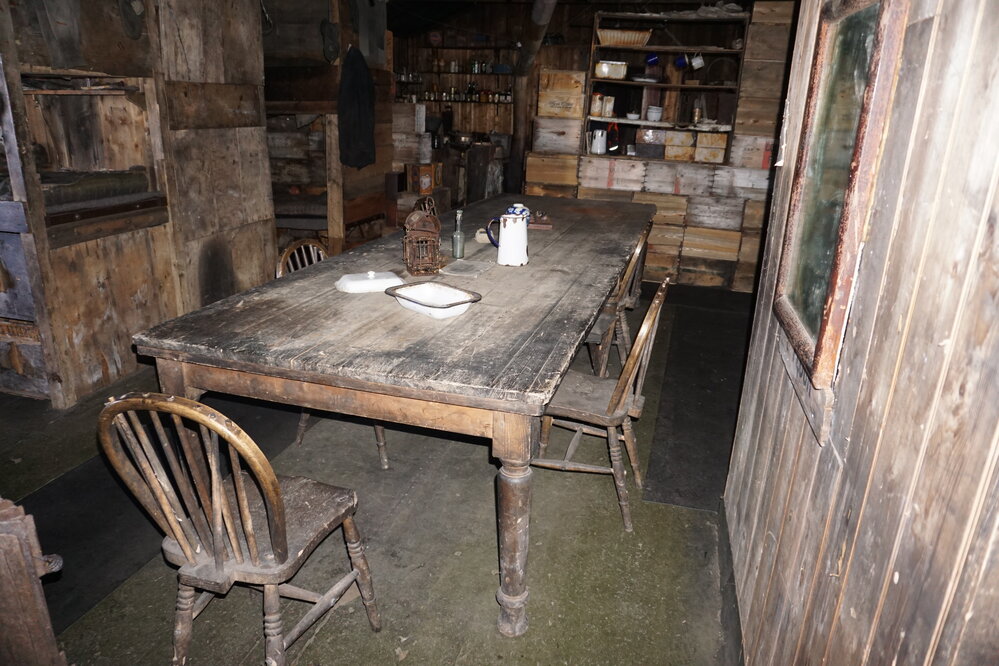 2019-20 Mess area in Scott's 'Terra Nova' Hut