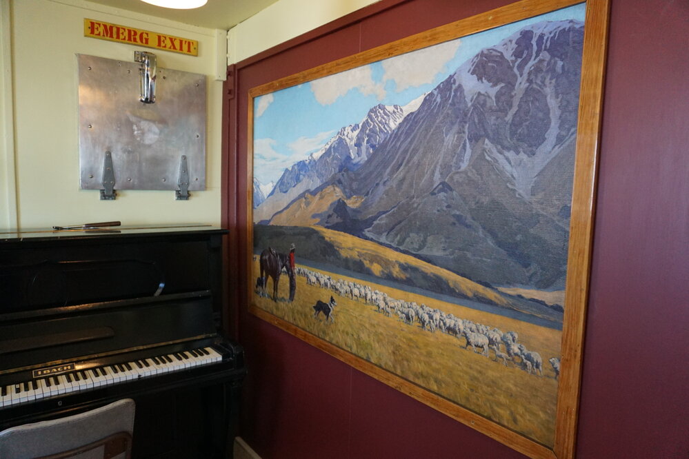 2019-20 Marcus King oil painting of New Zealand' High Country