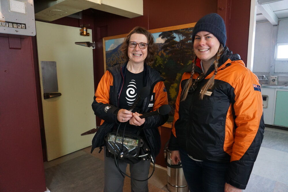 2019-20 AHT GM Operations and Communications Francesca Eathorne being interviewed by Alison Balance, Radio NZ