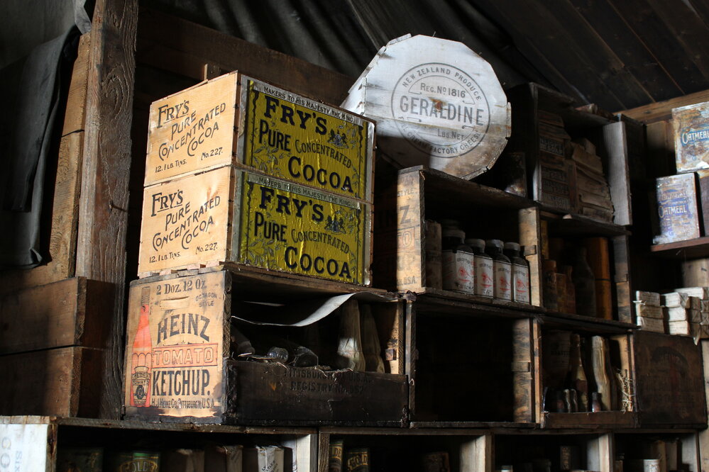 2019-20 Conserved kitchen supplies in Scott's 'Terra Nova' Hut (001)