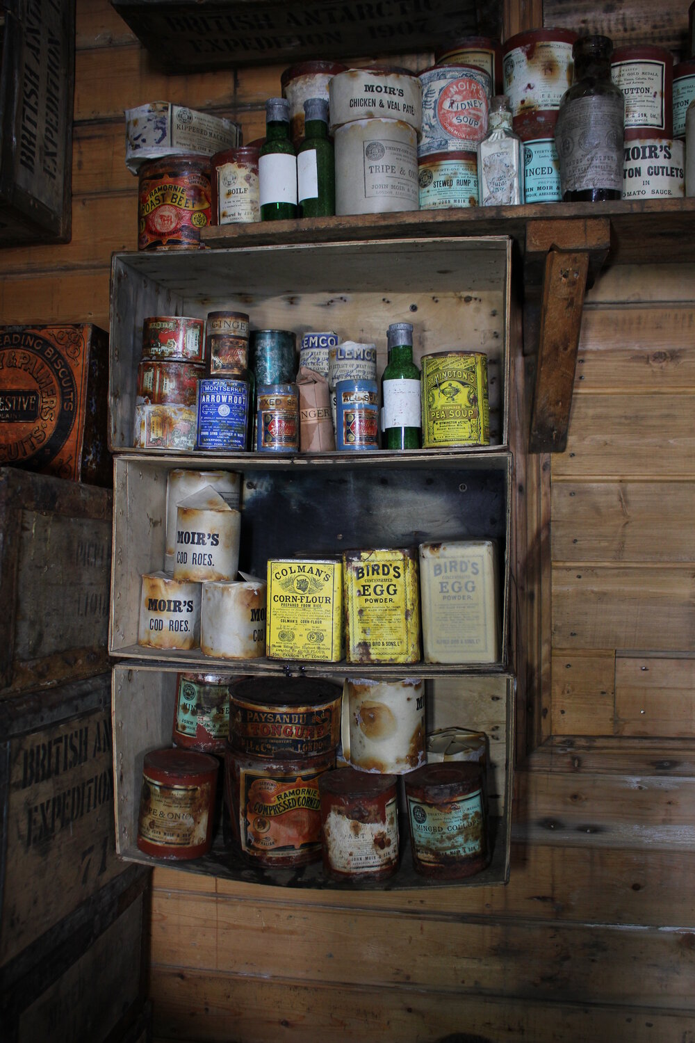 2019-20 Food supplies in Shackleton's 'Nimrod' Hut