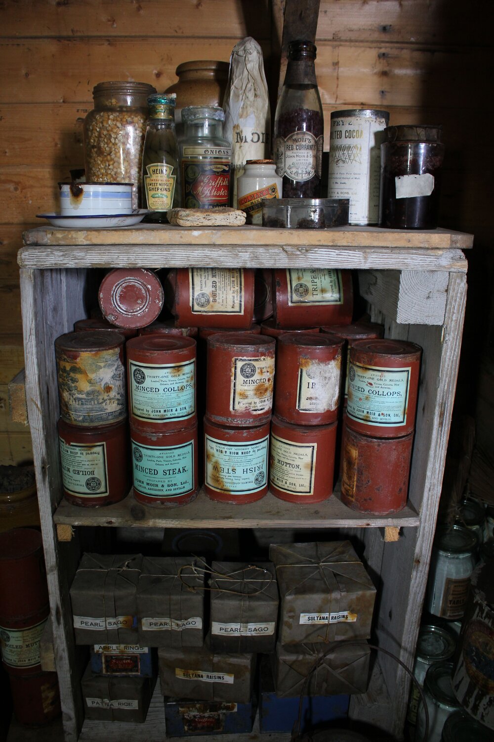 2019-20 Food supplies in Shackleton's 'Nimrod' Hut (001)
