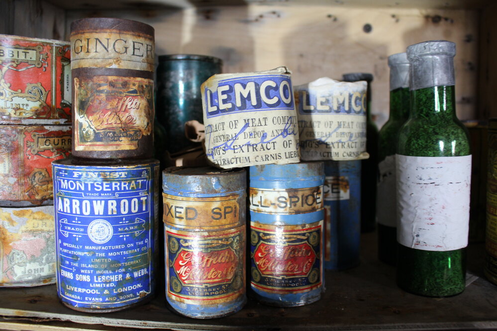 2019-20 Spices in Shackleton's 'Nimrod' Hut