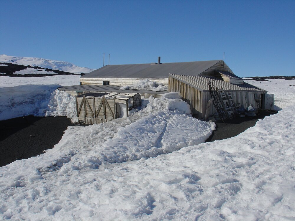 Southwest elevation of Scott's 'Terra Nova' Hut