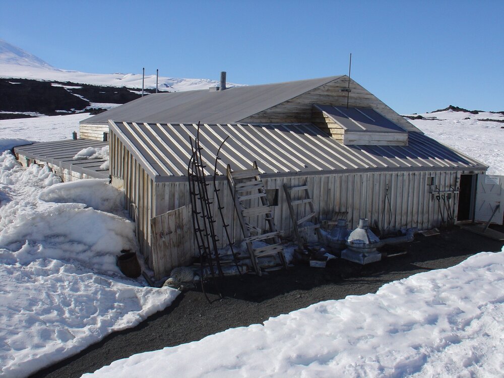 Southwest elevation of Scott's 'Terra Nova' Hut